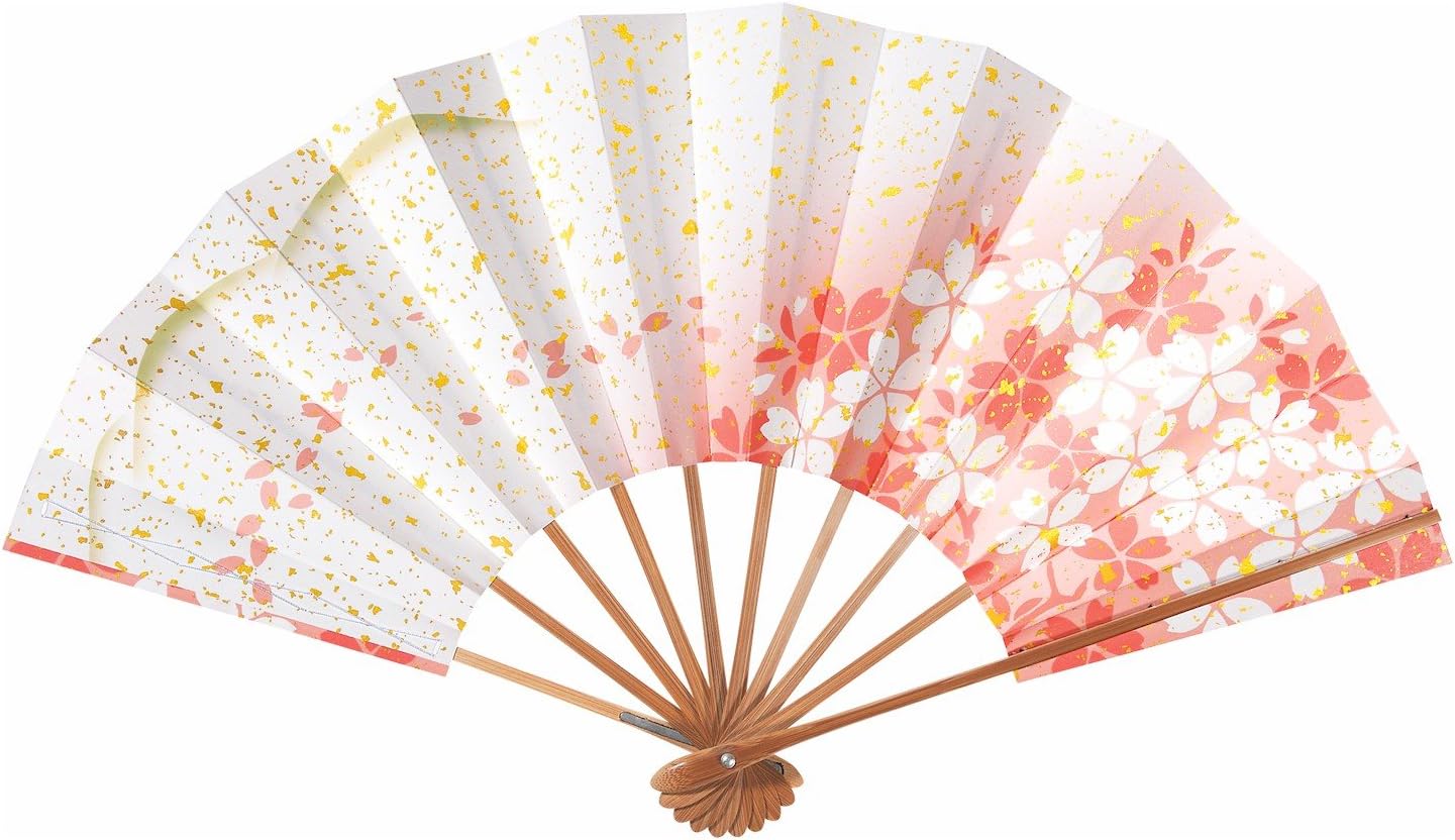 asakusa] 【扇子箱付き】 舞扇子 桜 遠山 9寸5分 煤竹 踊り用 日本